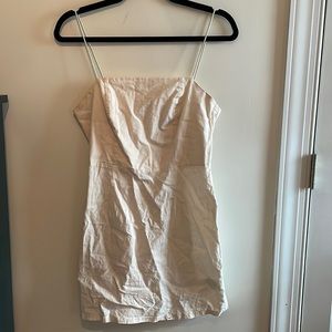 UO Colette Stretch Linen Mini Dress